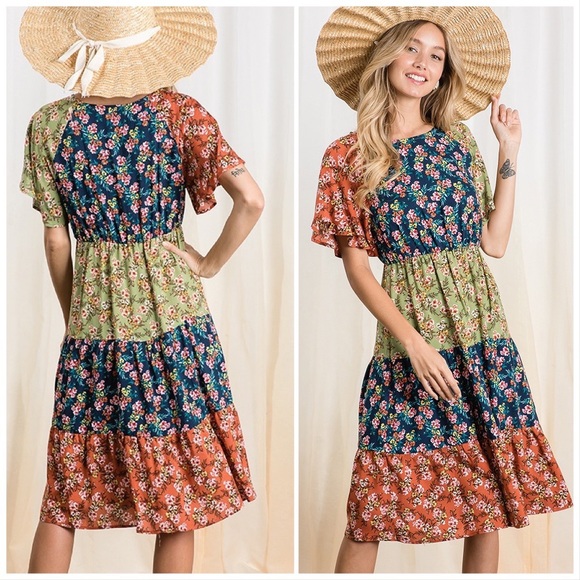 Frolic in the Meadow Midi Dress - Picture 13 of 16